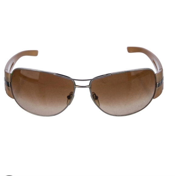 🔥PRADA Wraparound Sunglasses Brown, Gold Tortoise Shell EUC - Picture 8 of 9